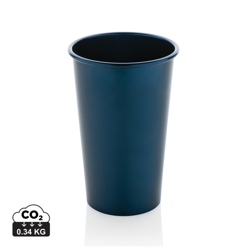 Logo trade promotional item photo of: Alo RCS recycled aluminium lightweight cup 450ml
