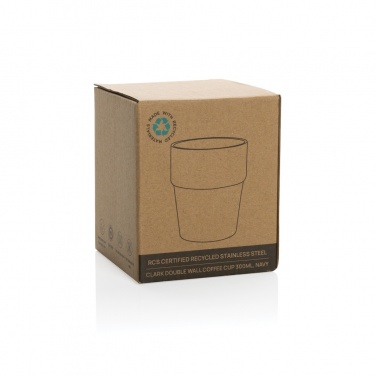 Logo trade corporate gifts image of: Clark RCS double wall coffee cup 300ML