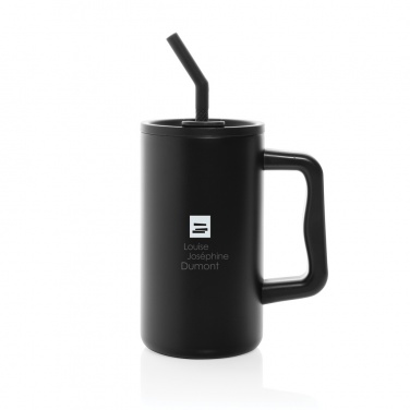 Logo trade promotional giveaways picture of: Cube RCS certified recycled steel mug 800ml