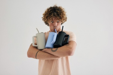 Logo trade promotional items picture of: Cube RCS certified recycled steel mug 800ml