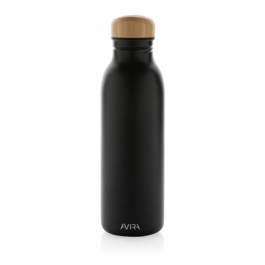 Logo trade promotional merchandise image of: Avira Alcor RCS Re-steel single wall water bottle 600 ML