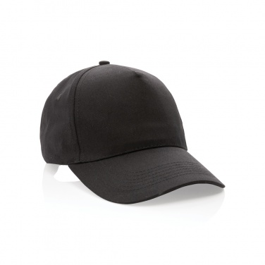Logo trade promotional merchandise photo of: Impact 5 panel 190gr Recycled cotton cap with AWARE™ tracer