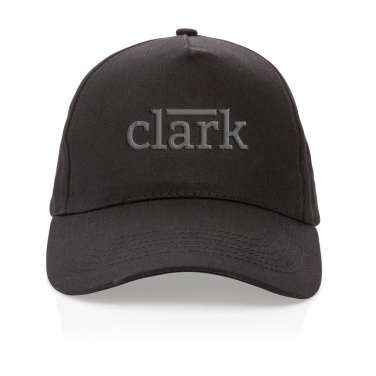 Logo trade promotional products image of: Impact 5 panel 190gr Recycled cotton cap with AWARE™ tracer