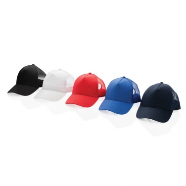 Logotrade promotional item picture of: Impact AWARE™ Brushed rcotton 5 panel trucker cap 190gr