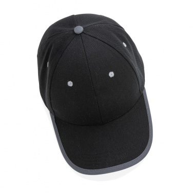Logo trade promotional products image of: Impact AWARE™ Brushed rcotton 6 panel contrast cap 280gr