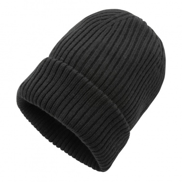 Logo trade promotional giveaways picture of: Impact AWARE™  Polylana® double knitted beanie