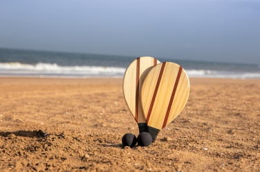 Logotrade advertising products photo of: Wooden frescobol tennis set