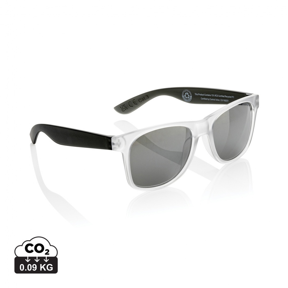 Logotrade promotional merchandise picture of: Gleam RCS recycled PC mirror lens sunglasses
