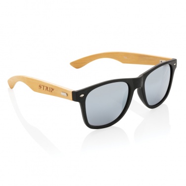 Logotrade promotional product image of: Bamboo and RCS recycled plastic sunglasses