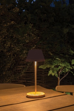 Logotrade promotional giveaway picture of: Pure Glow RCS usb-rechargeable recycled plastic table lamp