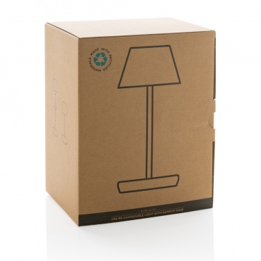 Logotrade promotional gift picture of: Pure Glow RCS usb-rechargeable recycled plastic table lamp