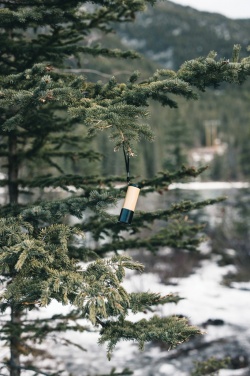 Logo trade advertising products picture of: Bamboo and RCS certfied recycled plastic torch