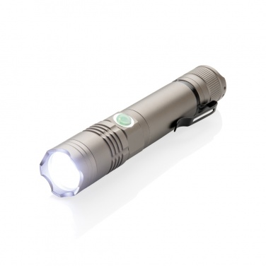 Logo trade promotional gift photo of: Rechargeable 3W flashlight