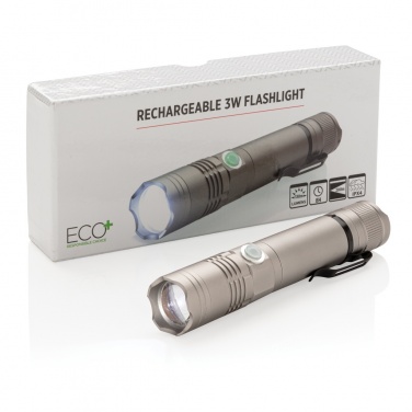 Logotrade corporate gift picture of: Rechargeable 3W flashlight
