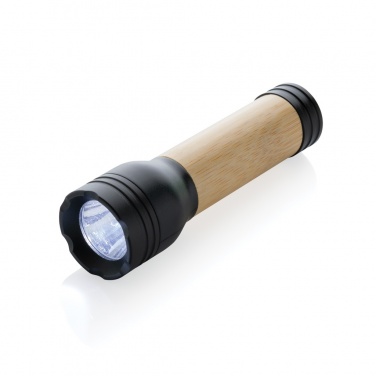 Logo trade business gift photo of: Lucid 1W RCS certified recycled plastic & bamboo torch