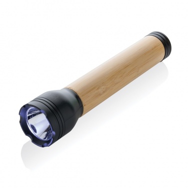 Logotrade promotional merchandise image of: Lucid 5W RCS certified recycled plastic & bamboo torch