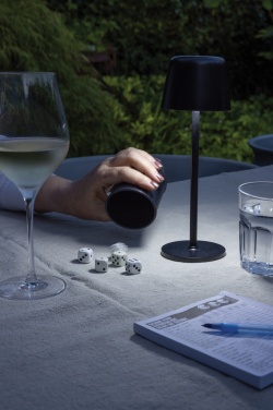 Logotrade promotional merchandise image of: Zenic RCS recycled plastic USB re-chargable table lamp