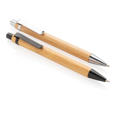 Logo trade business gifts image of: Bamboo pen