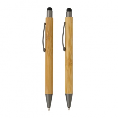 Logotrade business gift image of: Bamboo modern pen set in box