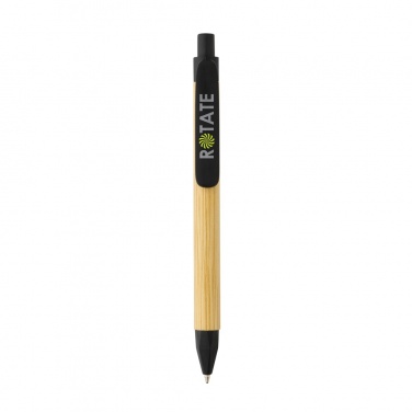 Logo trade advertising products picture of: Write responsible recycled paper barrel pen