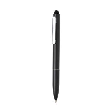 Logo trade promotional gifts picture of: Kymi RCS certified recycled aluminium pen with stylus