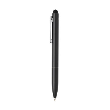 Logo trade promotional item photo of: Kymi RCS certified recycled aluminium pen with stylus