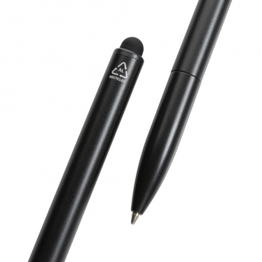 Logo trade business gift photo of: Kymi RCS certified recycled aluminium pen with stylus