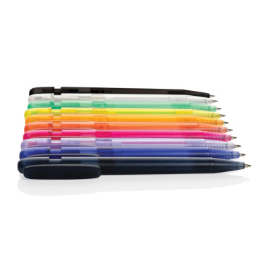 Logotrade promotional item image of: Devin GRS certified RABS pen transparent