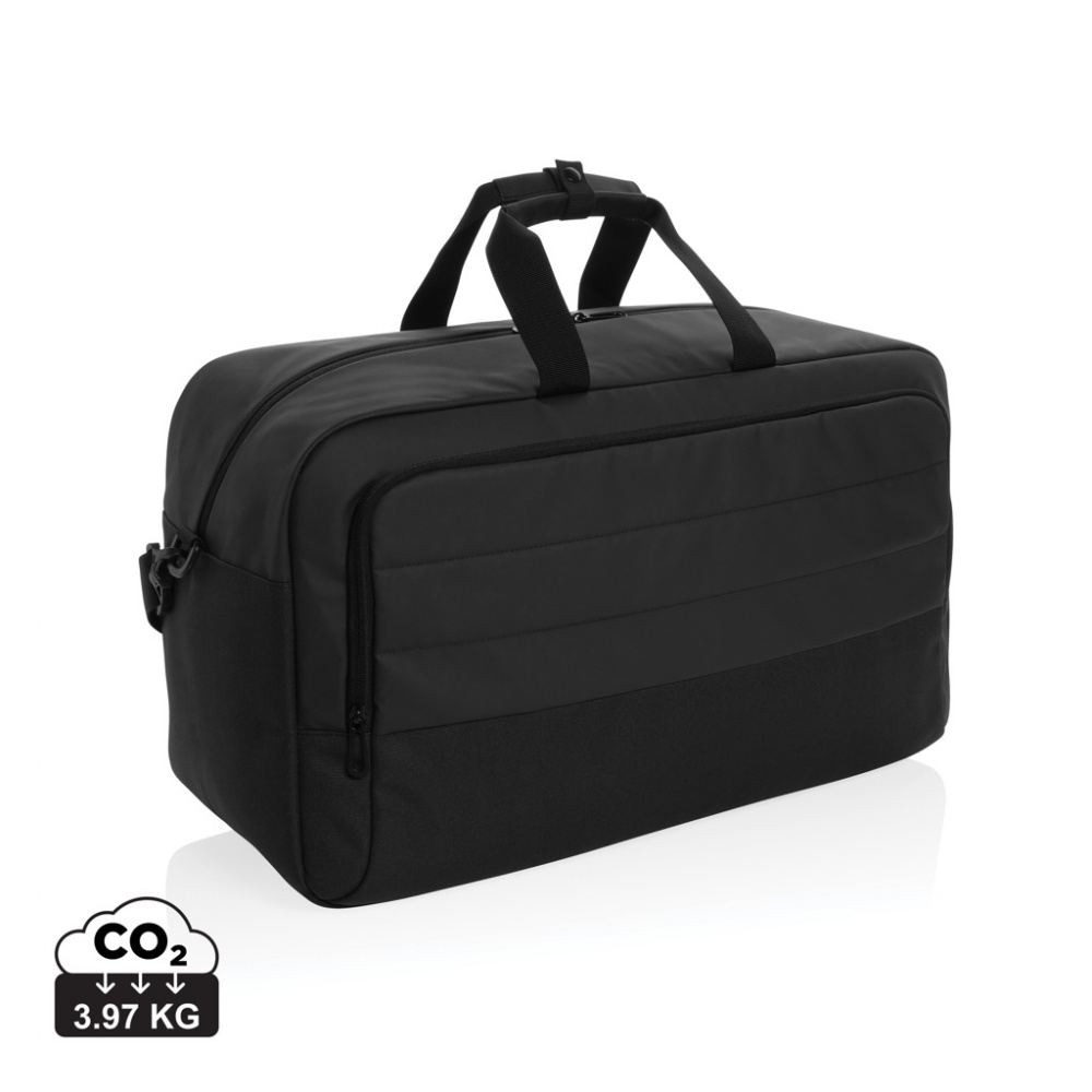 Logotrade promotional giveaway image of: Armond AWARE™ RPET weekend duffel bag
