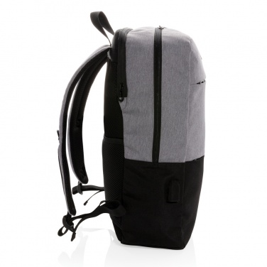Logo trade promotional giveaways picture of: Modern 15.6" USB & RFID laptop backpack PVC free