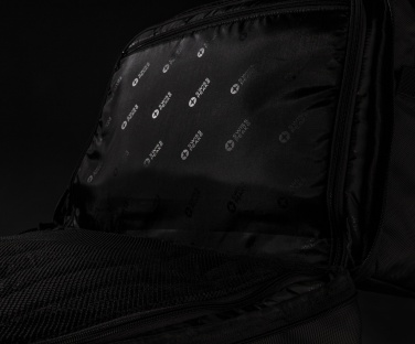 Logo trade promotional items image of: Swiss Peak RFID duffle with suitcase opening