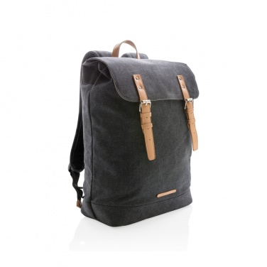 Logotrade promotional product image of: Canvas laptop backpack PVC free
