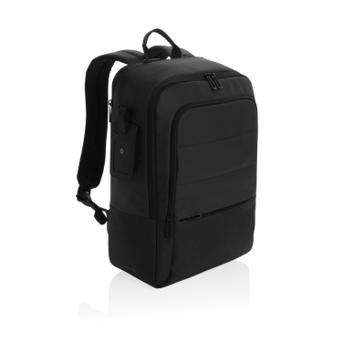 Logo trade promotional gift photo of: Armond AWARE™ RPET 15.6 inch deluxe laptop backpack