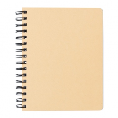 Logotrade promotional item image of: A5 Kraft spiral notebook with sticky notes