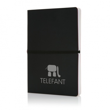 Logo trade corporate gifts picture of: Deluxe softcover A5 notebook