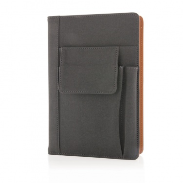 Logo trade promotional products image of: Notebook with phone pocket