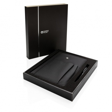 Logotrade advertising products photo of: Refillable notebook and pen set