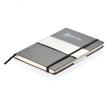 Logo trade promotional giveaway photo of: Deluxe hardcover A5 notebook
