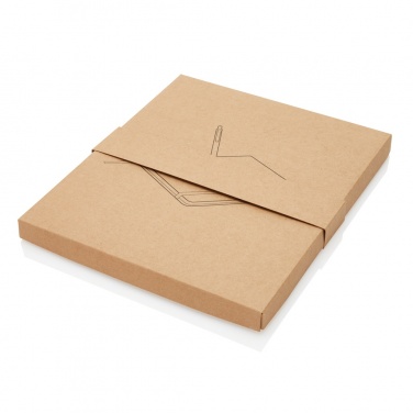 Logotrade promotional merchandise picture of: A5 notebook with bamboo pen including stylus