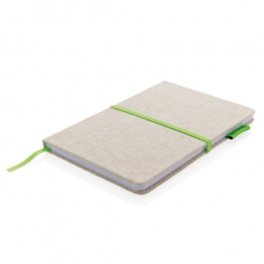 Logo trade promotional gifts image of: A5 jute notebook