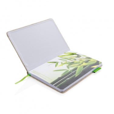Logotrade corporate gift picture of: A5 jute notebook
