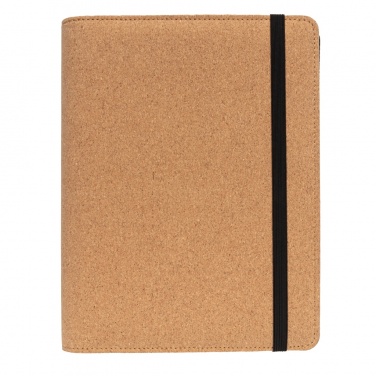 Logotrade promotional merchandise picture of: Deluxe cork portfolio A5 with pen