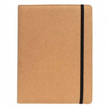 Logo trade corporate gift photo of: Deluxe cork portfolio A4 with pen