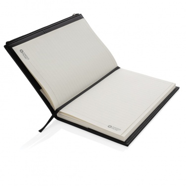 Logo trade promotional items picture of: Swiss Peak A5 PU notebook with zipper pocket