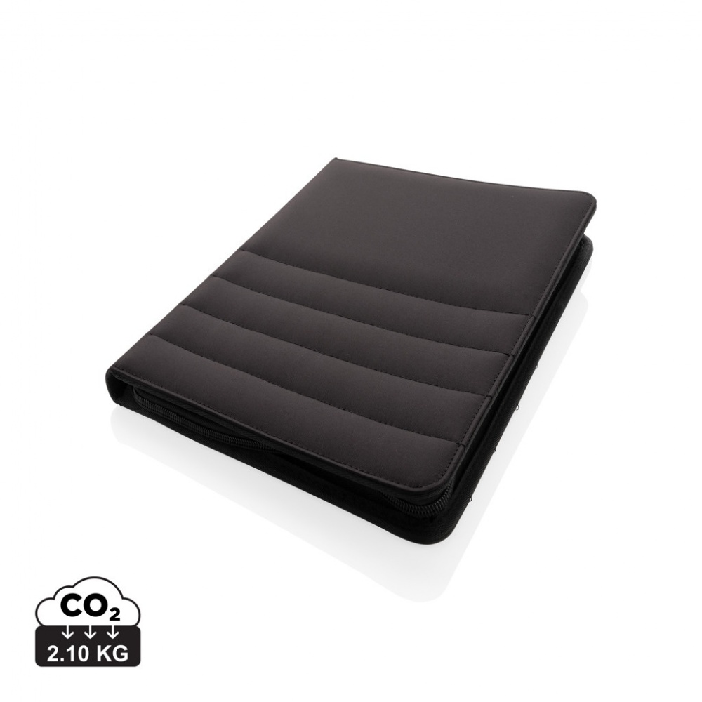 Logotrade business gift image of: Impact AWARE™ RPET A4 portfolio with zipper