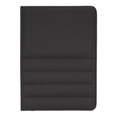 Logo trade corporate gifts picture of: Impact AWARE™ RPET A4 portfolio with zipper