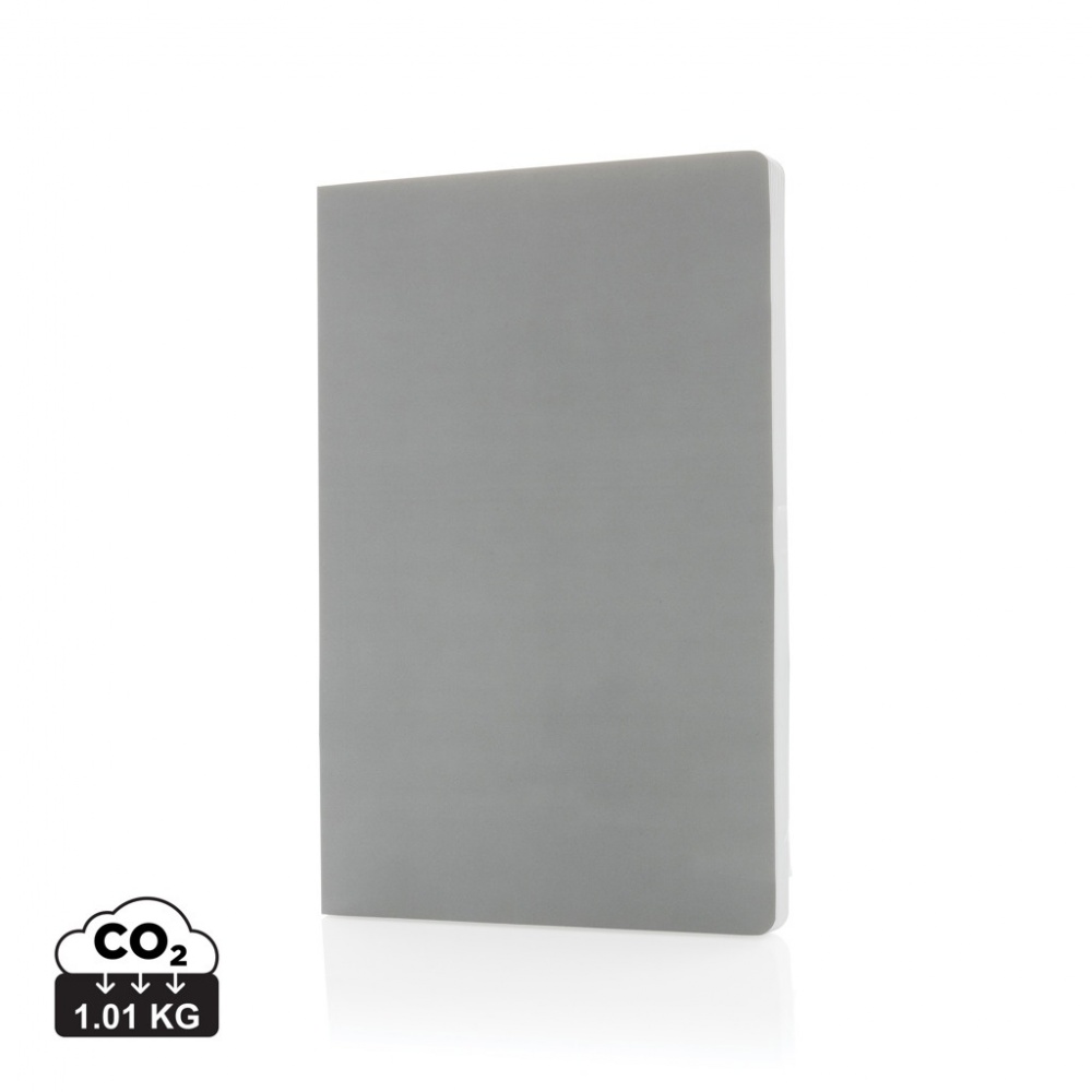 Logo trade promotional gifts picture of: Impact softcover stone paper notebook A5