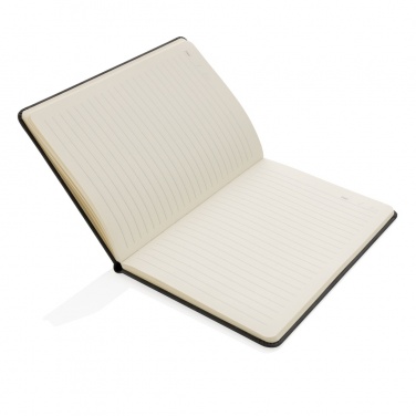Logotrade business gift image of: Deluxe hardcover PU notebook A5 with phone and pen holder