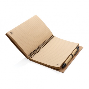 Logotrade promotional gift picture of: Cork spiral notebook with pen