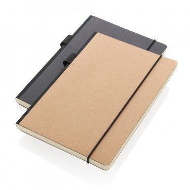 Logo trade corporate gift photo of: A5 deluxe kraft hardcover notebook